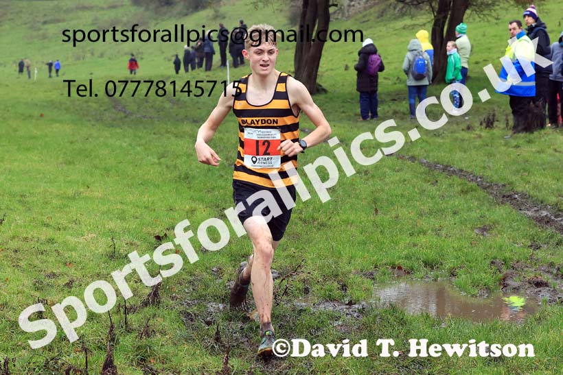 Mens under-17s 2023 NECAA Cross Country Relays, Thornley Hall Farm, Peterlee, County Durham. Photo: David T. Hewitson/Sports for All Pics